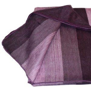 Handmade Alpaca blanket - Queen size - Wide purple